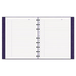 MiracleBind Notebook, 1-Subject, Medium/College Rule, Purple Cover, (75) 9.25 x 7.25 Sheets