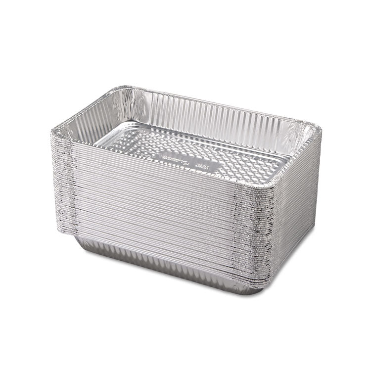 Aluminum Steam Table Pans, Full-Size Deep, 60 Gauge, 3.19" Deep, 12.19 x 20.75, 50/Carton