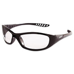 V40 Hellraiser Safety Glasses, Black Frame, Clear Anti-Fog Lens