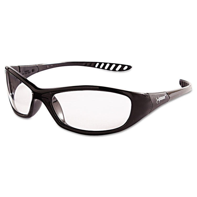 V40 Hellraiser Safety Glasses, Black Frame, Clear Anti-Fog Lens