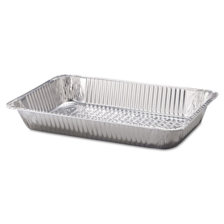 Aluminum Steam Table Pans, Full-Size Deep, 60 Gauge, 3.19" Deep, 12.19 x 20.75, 50/Carton