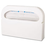 Health Gards Toilet Seat Cover Dispenser, Half-Fold, 16 X 3.25 X 11.5, White, 2/box