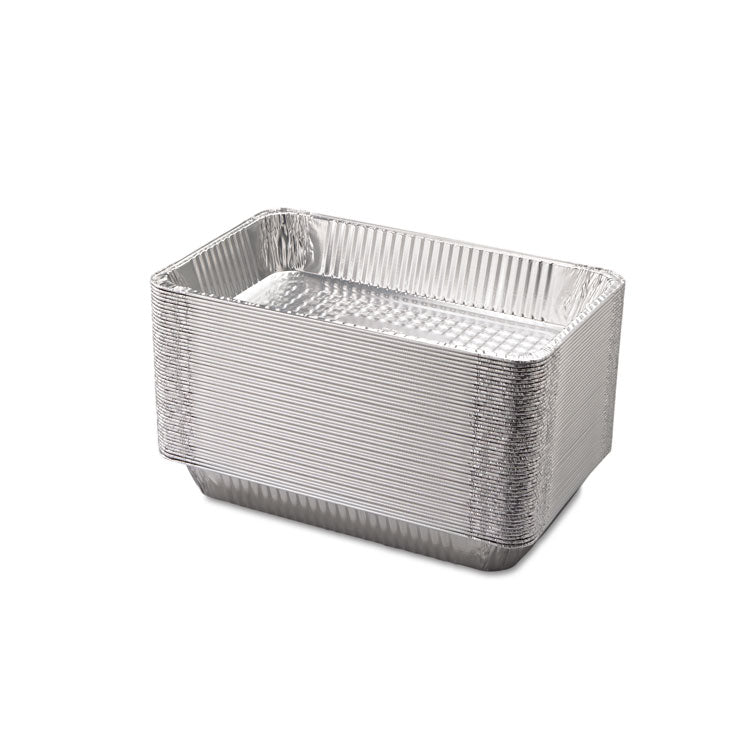 Aluminum Steam Table Pans, Full-Size Deep, 65 Gauge, 3.19" Deep, 12.19 x 20.75, 50/Carton