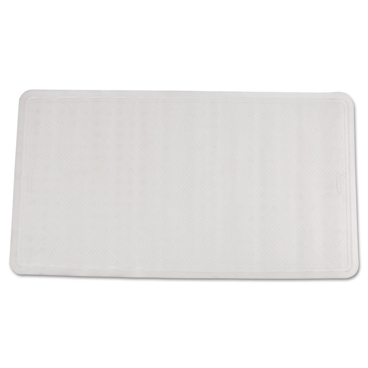 Safti-Grip Latex-Free Vinyl Bath Mat, 16 X 28, White