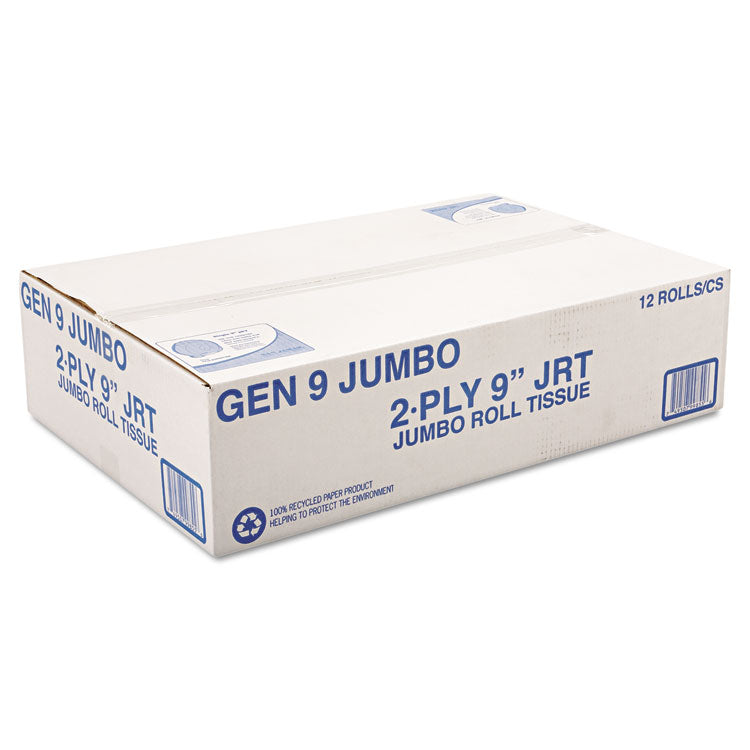 Jumbo Roll Bath Tissue, Septic Safe, 2-Ply, White, 3.3" X 700 Ft, 12/carton