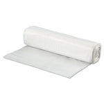 High-Density Can Liners, 33 gal, 9 mic, 33" x 39", Natural, Perforated Roll, 25 Bags/Roll, 20 Rolls/Carton