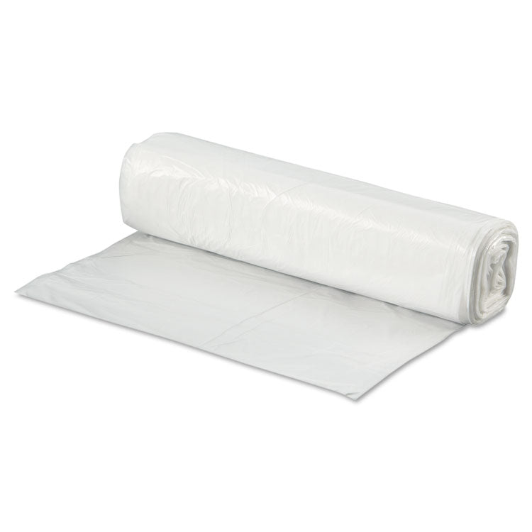 High-Density Can Liners, 33 gal, 9 mic, 33" x 39", Natural, Perforated Roll, 25 Bags/Roll, 20 Rolls/Carton