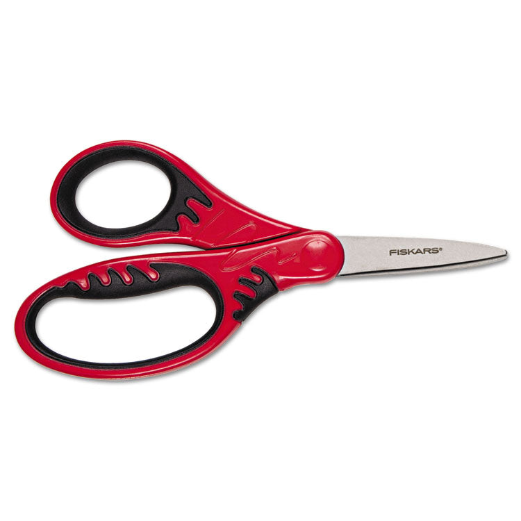 Kids Softgrip Scissors, Left/Right Handed, Pointed Tip, 5" Long, 1.75" Cut Length, Randomly Assorted Handle Color