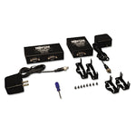 VGA Over CAT5/CAT6 Extender Kit, Box-Style Transmitter/Receiver, Range Up to 1,000 ft