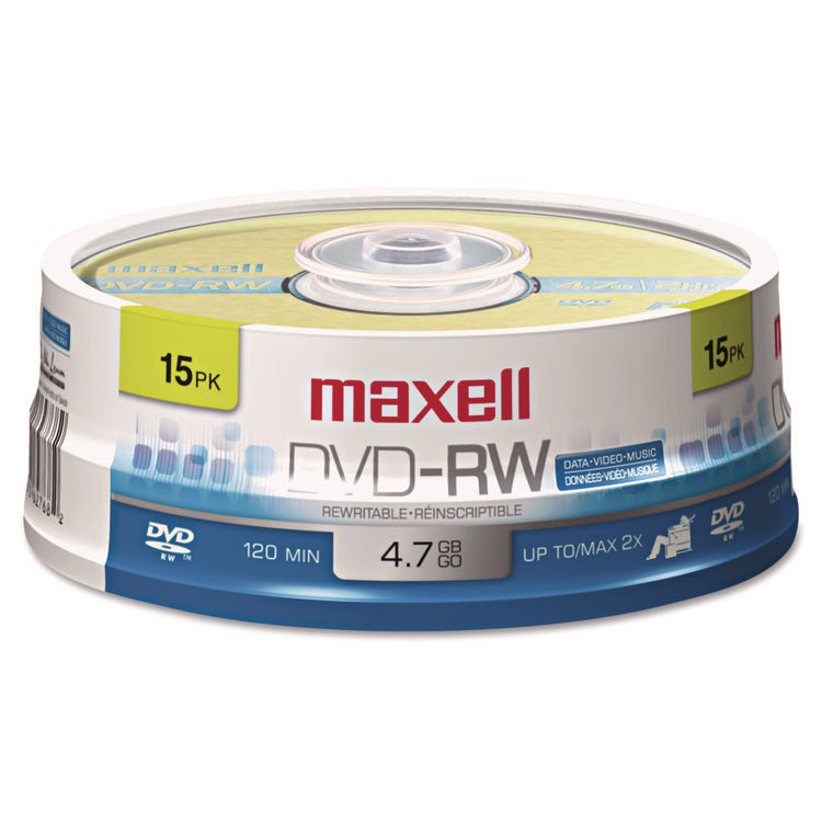 Dvd-Rw Rewritable Disc, 4.7 Gb, 2x, Spindle, Gold, 15/pack