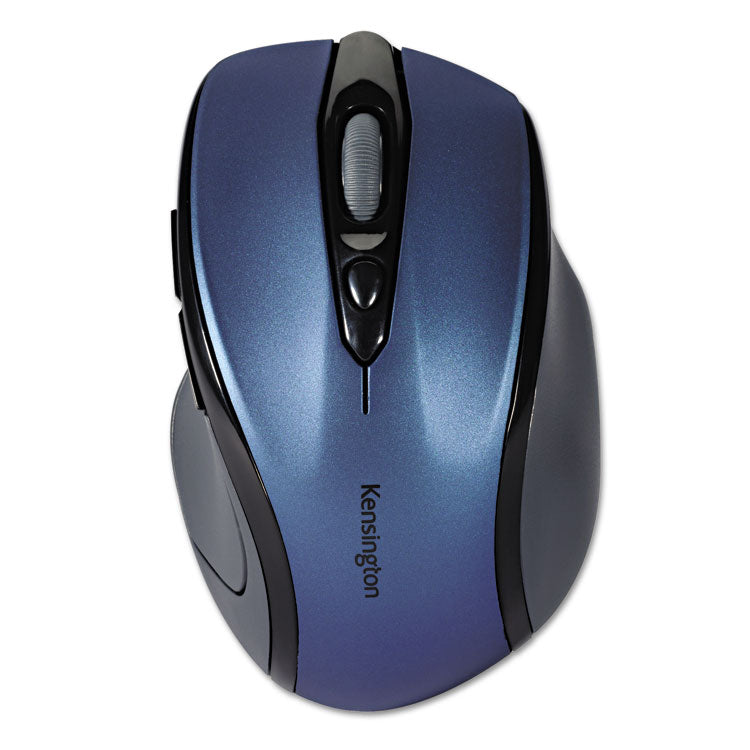 Pro Fit Mid-Size Wireless Mouse, 2.4 Ghz Frequency/30 Ft Wireless Range, Right Hand Use, Sapphire Blue