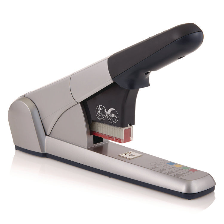 Heavy-Duty Cartridge Stapler, 80-Sheet Capacity, Silver