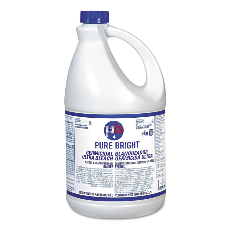 Liquid Germicidal Bleach, 1 gal Bottle, 3/Carton