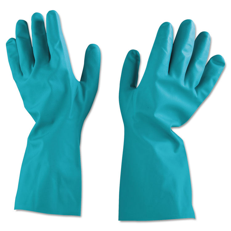 Unsupported Nitrile Gloves, X-Large (Size 10), Blue, 12 Pairs