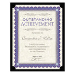 Certificate Holder, Black, 105lb Linen Stock, 12 x 9.5, 10/Pack