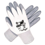 Ultra Tech Nitrile-Coated Gloves, EN388: 4121, Medium, White/Gray, 12 Pairs