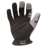 Workforce Gloves, EN388: 3121, Large, Gray/Black, Pair