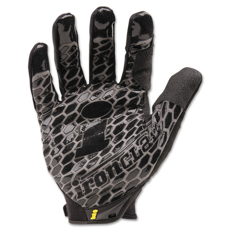 Box Handler Gloves, EN388: 3131, 9" Long, Large, Black, Pair