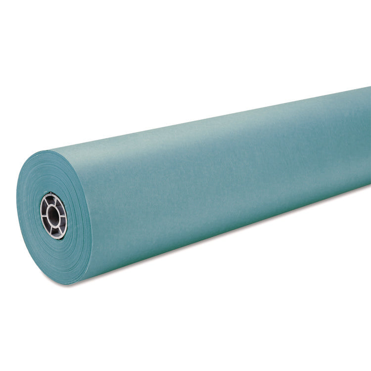 Rainbow Duo-Finish Colored Kraft Paper, 35 lb Wrapping Weight, 36" x 1,000 ft, Aqua