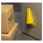 Giant Foot Magnetic Doorstop, No-Slip Rubber Wedge, 3.5w X 6.75d X 2h, Yellow
