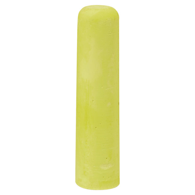 Railroad Crayon Chalk, 4" x 1" Diameter, Yellow, 72/Box