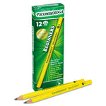 Ticonderoga Beginners Woodcase Pencil with Microban, HB (#2), Black Lead, Yellow Barrel, Dozen