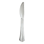 Heavyweight Plastic Knives, Reflections Design, Silver, 600/Carton