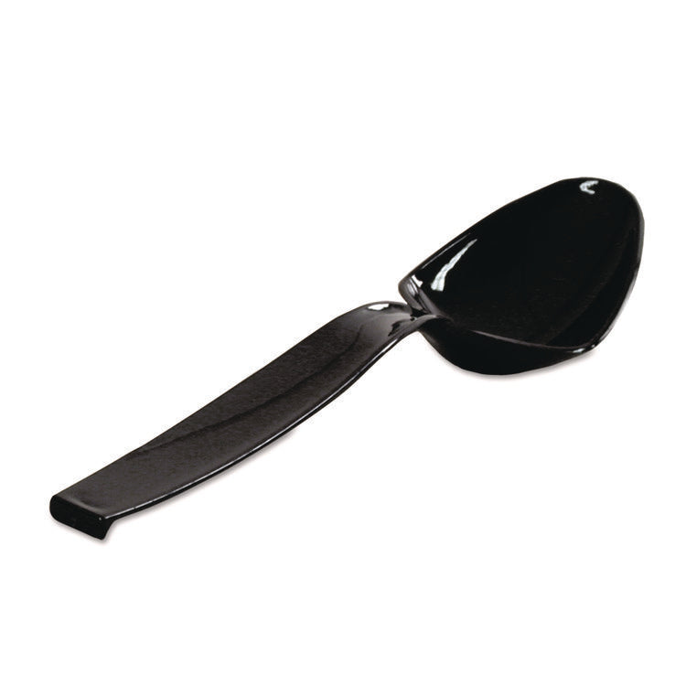Plastic Serving Spoons, 9", Black, 144/Carton