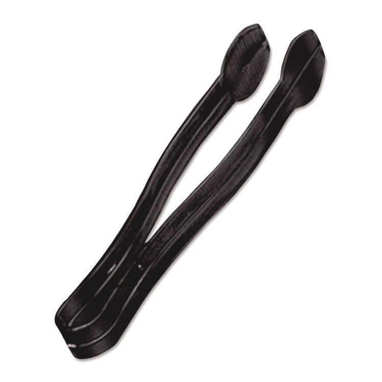 Tongs, Plastic, 9", Black, 48/Carton