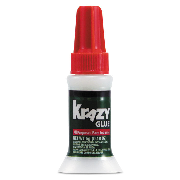 All Purpose Brush-On Krazy Glue, 0.17 Oz, Dries Clear