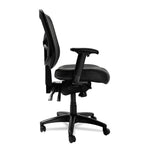 Alera Elusion Series Mesh Mid-Back Multifunction Chair, Supports Up To 275 Lb, 17.7" To 21.4" Seat Height, Black
