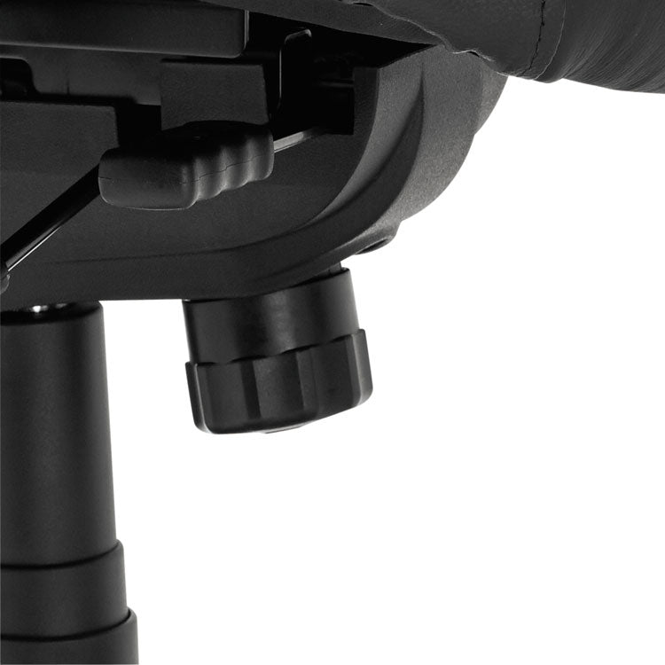 Alera Elusion Series Mesh Mid-Back Multifunction Chair, Supports Up To 275 Lb, 17.7" To 21.4" Seat Height, Black