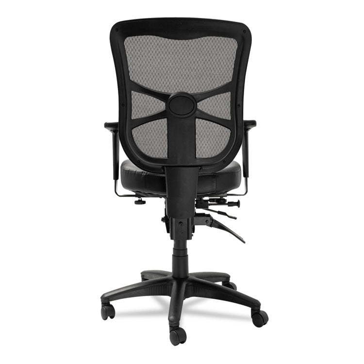 Alera Elusion Series Mesh Mid-Back Multifunction Chair, Supports Up To 275 Lb, 17.7" To 21.4" Seat Height, Black