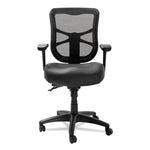 Alera Elusion Series Mesh Mid-Back Multifunction Chair, Supports Up To 275 Lb, 17.7" To 21.4" Seat Height, Black