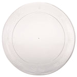 Designerware Plastic Plates, 9" dia, Clear, 10/Pack, 18 Packs/Carton