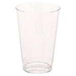 Classic Crystal Plastic Tumblers, 12 oz, Clear, Fluted, Tall, 20/Pack, 12 Packs/Carton