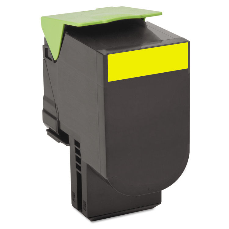 80c1xy0 Return Program Toner, 4,000 Page-Yield, Yellow