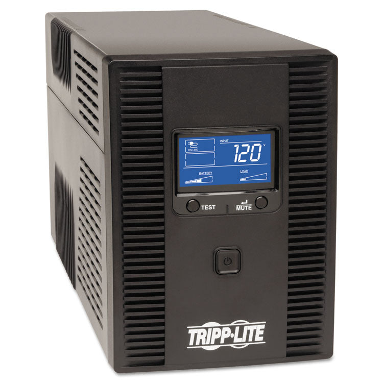 SmartPro LCD Line-Interactive UPS AVR Tower, 8 Outlets, 1,300 VA, 650 J