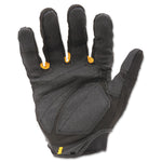 SuperDuty Gloves, EN388: 4132, 12" Long, Large, Black/Yellow, Pair