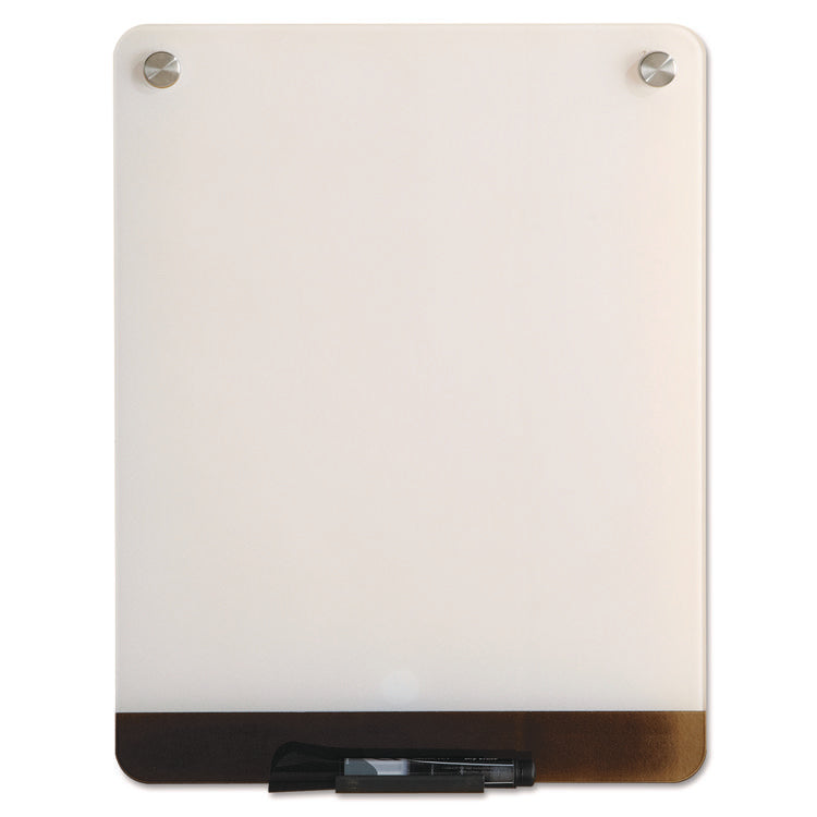 Clarity Personal Board, 12" x 16", White Surface, Satin Aluminum Frame