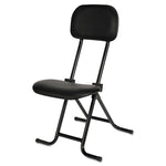 Alera Il Series Height-Adjustable Folding Stool, Supports Up To 300 Lb, 27.5" Seat Height, Black