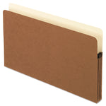 Smart Shield File Pocket, 3.5" Expansion, Legal Size, Red Fiber, 10/box