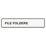 LabelWriter 1-UP File Folder Labels, 0.56" x 3.43", White, 130 Labels Roll, 2 Rolls/Pack