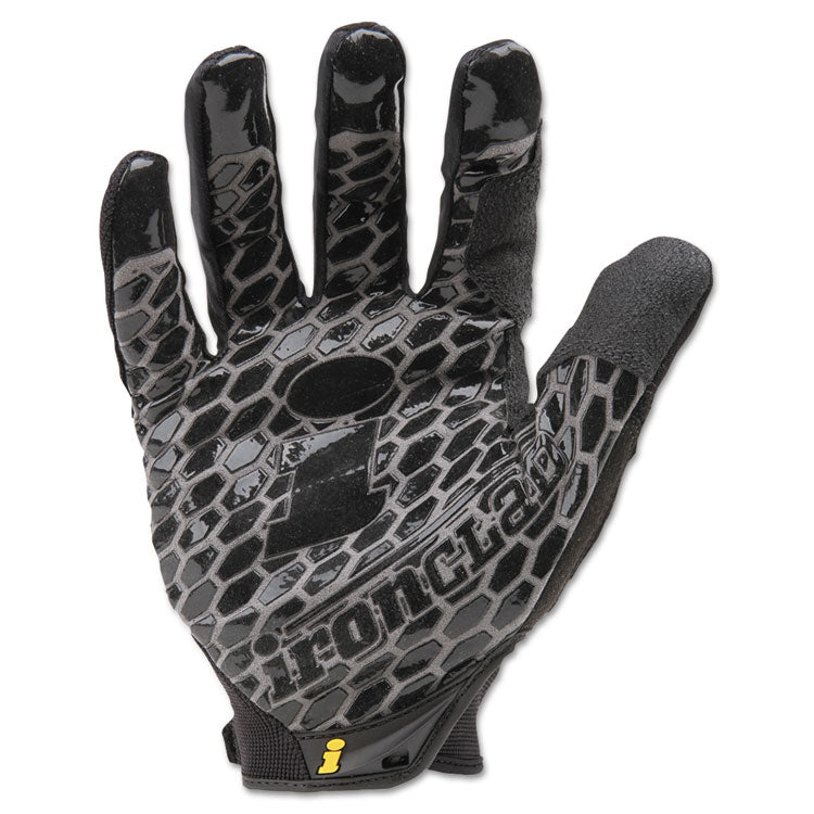 Box Handler Gloves, EN388: 3131, 9" Long, Medium, Black, Pair