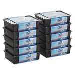 Cutlery Keeper Tray with Clear Plastic Utensils, Heavyweight, Fork/Knife/Spoon, Plastic, Crystal Clear, 1,800/Carton