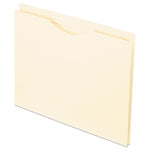 Manila Reinforced File Jackets, 2-Ply Straight Tab, Letter Size, Manila, 50/box