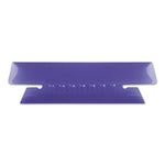 Transparent Colored Tabs For Hanging File Folders, 1/3-Cut, Violet, 3.5" Wide, 25/Pack