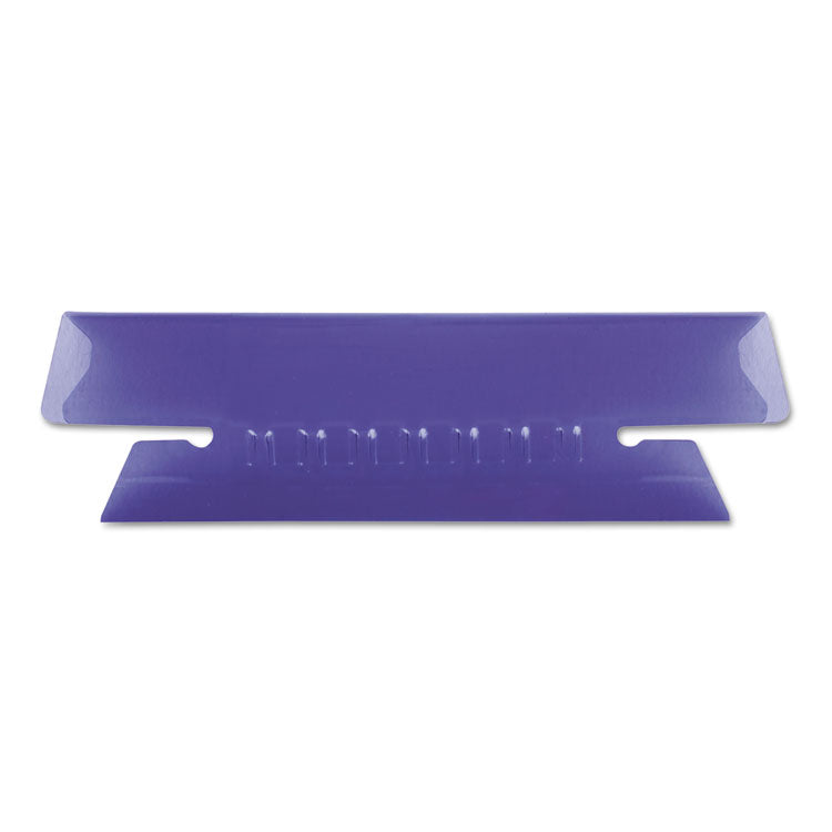 Transparent Colored Tabs For Hanging File Folders, 1/3-Cut, Violet, 3.5" Wide, 25/Pack