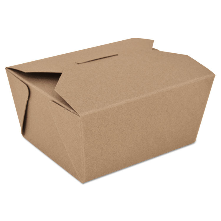 ChampPak Retro Carryout Boxes, #1, 4.38 x 3.5 x 2.5, Brown, Paper, 450/Carton