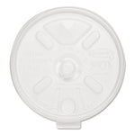 Lift n' Lock Plastic Hot Cup Lids, With Straw Slot, Fits 10 oz to 14 oz Hot Cups, Translucent, 100/Sleeve, 10 Sleeves/Carton